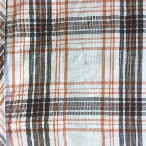 Zoo York Men’s Short Sleeve Button Down Shirt Offwhite Rust Grey Plaid M - Picture 3 of 14